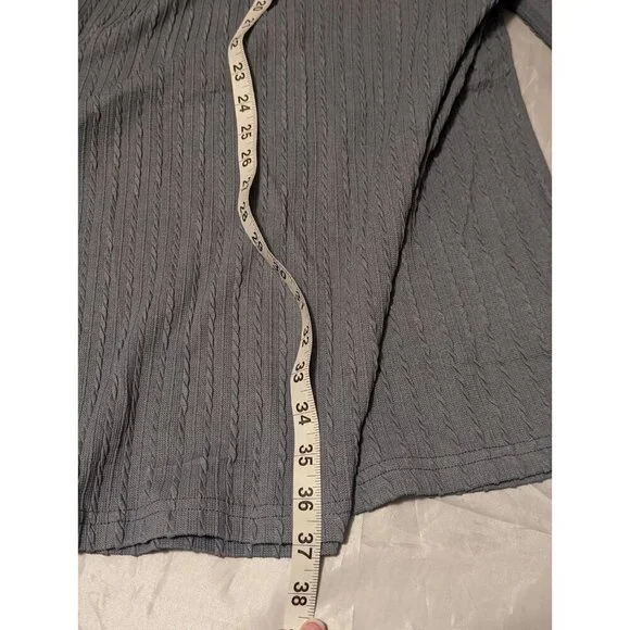 Zeagoo Women's Casual Knit Sweater Dress with Pockets Crew Medium, Blue/Grayish - Picture 14 of 15